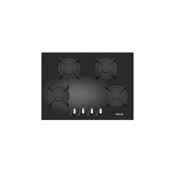 Plaque de Cuisson Vitro Crystal FOCUS 4 Feux 70 cm - Noir (F.410B) Plaque de Cuisson Vitro Crystal FOCUS 4 Feux 70 cm - Noir (F.410B)